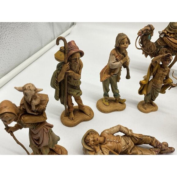 1983 Fontanini Depose Italy Nativity Figurines W/Spider Mark 5" Set of 17 VTG - Picture 7 of 16